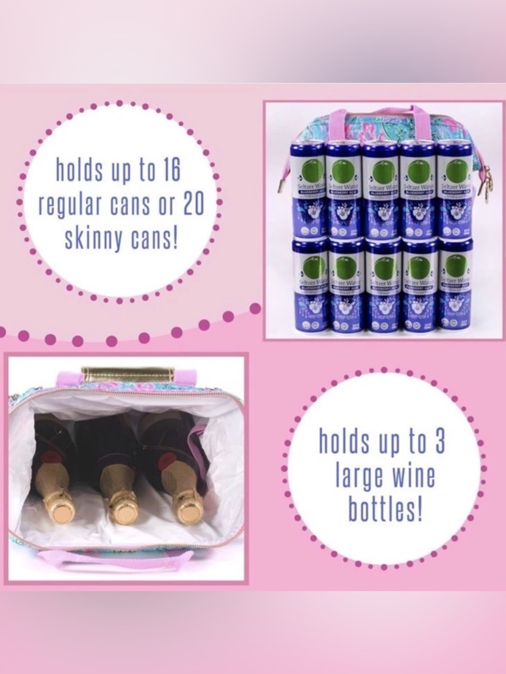 Lilly Pulitzer Backpack Cooler in Best Fishes - Picture 3 of 5